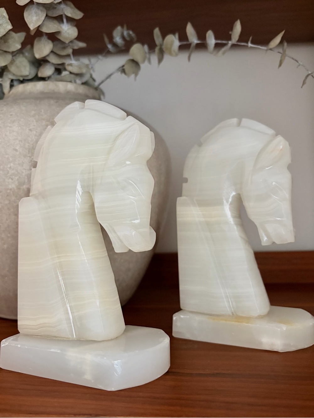 MCM Vintage Horse Book Ends Decor (Set of 2)